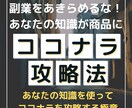 副業をあきらめるな！稼ぐための極意を教えます あなたの持つスキルや経験はココナラで売れる！その極意！ イメージ1