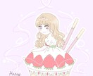 SNSのアイコン用イラストをお描きします お花やスイーツモチーフの可愛らしいイラストをお描きします！ イメージ1