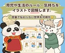 育児や生活のルールや気持ちをイラストで図解します 言葉で伝わらない世界を可視化☀️ イメージ1
