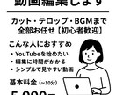 格安！YouTube動画編集します YouTube動画編集します｜カット・テロップ・BGM イメージ1