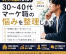 30〜40代マーケ職の悩みを整理します キャリアのモヤモヤを言語化します イメージ1