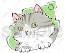 商用利用OK！猫の手書きイラスト販売しています SNS、パンフレットやチラシ、POP、名刺、印刷の素材に★C イメージ6