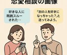 好きな人へのLINE文を考えます 恋のピンチを救う返信、考えます イメージ1