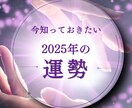 2025年の運勢を見ます 2025年をよりよい１年にする「秘訣」をお伝えします イメージ1