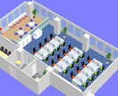 オフィスのレイアウトを作成いたします 新規出店・移転・レイアウト変更をスムーズに行うために イメージ2