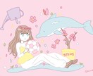 SNSのアイコン・オリキャラのFAなど描きます シンプルかわいいタッチがお好みの方へ イメージ2