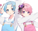 歌ってみた・MVのサムネや立ち絵イラストを描きます 映えるイラストをお届けします。お気軽にご相談ください！ イメージ2