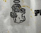 自分の服に貼るだけアイロンプリントシート作成します 自分の好きな服にアイロンですぐに付けれます! イメージ4