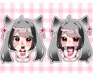 2頭身デフォルメ表情差分8種セットをお描きします もちもちかわいいちびキャラを安く沢山制作します イメージ5