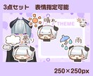 にぎやか!お天気アイコン描きます 配信画面でいまの天気をお知らせできるアイコンを描きます! イメージ2