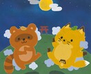 ほのぼのした可愛らしい動物・子どもイラスト描きます 子ども向けイベントのポスター、児童書の表紙・挿絵などに！ イメージ9