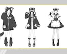 衣装デザイン承ります 可愛い衣装デザイン！アイドル、ゲーム、地雷系、Vtuber… イメージ6
