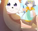 ご指定のイラストを描きます 10代の男女・デフォルメ・ミニ動物が得意です イメージ9
