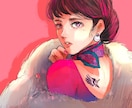 SNSで目を引くイラスト描きます ファッション込のアイコンイラストお描きします似顔絵もOK イメージ2