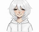 白系穏やか手描きSNS用アイコン作成します 白系穏やかテイストオリジナルSNSアイコンを丁寧に作ります イメージ1