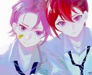 1枚イラストを描きます 人物中心の1枚イラストを描きます。少年少女が得意です イメージ1