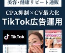 コスメ・健康通販特化！TikTok広告運用します 【実績50社超】目標CPA1/2・CV数250%成長！ イメージ1