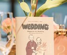 シンプルで可愛い結婚式ウェルカムボード作成します 即対応◎2つの絵柄から選べる線画×淡色イラスト イメージ3