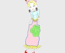 女の子のイラスト描きます プレゼントなどにいかがでしょうか イメージ1