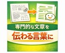 専門用語OK｜難しい文章をやさしく読みやすくします 流し読みで文章を理解！難解な文章を優しい日本語に翻訳します。 イメージ1