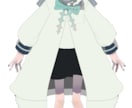 SD〜VTuber3面図パーツ分け描きます 空気感、存在感のあるイラスト作成いたします！ イメージ9