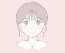 女の子のイラスト描きます ゆるっとした雰囲気のイラストアイコン等におすすめです！ イメージ1