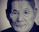 写真を元にシックな雰囲気の似顔絵描きます 似顔絵をオシャレに飾りたい方へ！ イメージ1