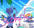 お洒落スタイリッシュなイラストを作成します 一味違う雰囲気のイラストで一目置かれたいならコチラ！ イメージ2