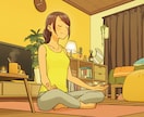 お部屋や暮らしを描きたい人に！イラストを添削します 初心者さんOK/よりよい絵になるアドバイスをします！ イメージ3