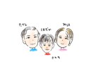 ほんわかシンプル似顔絵を描きます ほんわかシンプルな似顔絵アイコンやプレゼントにも イメージ2