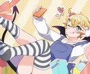 歌ってみたのイラストを描かせて頂きます 絵のタッチは無料で本家に近いものに出来ます！ イメージ4