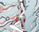 中華風/レトロ風の創作イラストをお描きします アイコン/SNSアイコン/オリジナル/創作/キャラクター イメージ5
