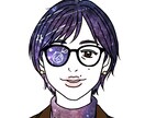 宇宙★加工のSNSアイコンの似顔絵描きます プロの画家が作る宇宙加工をしたオシャレでかわいいアイコン♡ イメージ3