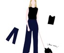 最短１日！あなたのファッションイラスト、描きます instagram、ツイッター等、SNSのサムネ、壁紙に。 イメージ1