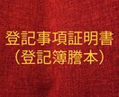 登記情報(登記簿謄本)を取得致します データ、原本(押印あり、オプション)どちらも対応可能です イメージ1