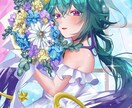 ご希望に沿った背景付きの1枚イラストを描きます SNSで活動をしている方々、商用利用をしたい方々へ イメージ3