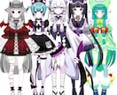 Live2D用のパーツ分けイラストを制作します あなただけの個性的で可愛いモデルを描きます イメージ6