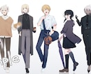 キャラクターのデザインと立ち絵イラスト制作します 動画配信やTRPG等のキャラクター立ち絵に。 イメージ5