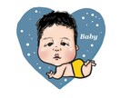 赤ちゃんの全身似顔絵元気にかきます SNSアイコンやプレゼントにおすすめ★データ納品（全身）です イメージ3