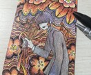 好きなものを詰め込んだ手描きイラストを描きます 少し不思議な世界観の手書きイラストを描きます。 イメージ3