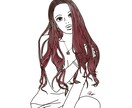 修正無制限！写真からイラスト(線画)を描きます SNSのアイコンやTシャツ製作にご活用ください！ イメージ1