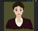似顔絵、肖像画、風景画を描きます SNSのアイコンや背景に使用できるようなものを作成します。 イメージ1