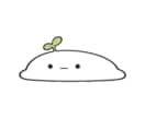 シンプルゆるかわアイコン素材8点セット販売します すぐ使える完成品♪ゆるかわ謎生物キャラの表情別8点セット イメージ3