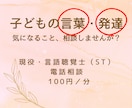 言語聴覚士｜言葉・発達のこと、電話で相談できます 「なんとなく心配…」相談したいこと、まとまってなくてもOK！ イメージ1