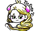 SNSオリジナルアイコン作成します 女の子イラスト　原宿系、カラフル、ポップでかわいい系 イメージ3