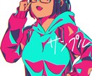 一枚絵！！魅力的なイラストお描きします オリジナルイラストやアイコンなど♪(´- `*) イメージ3