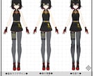 キャラクターや衣装のラフデザインを製作いたします ゲーム・VTuberの立ち絵,設定画,新衣装が必要な方へ イメージ3