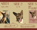 即日対応！アイコン等に！ペット似顔絵を描きます 海外風でおしゃれに♪愛犬や飼い主様の似顔絵を！ イメージ6