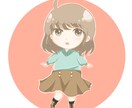 SNS等で使えるイラスト描きます デフォルメイラスト、可愛らしい女の子キャラ描きます！ イメージ1