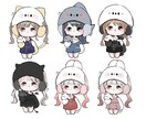 動物帽子のミニキャラ量産イラスト描きます オプションでさらにオリジナリティ出せます イメージ1